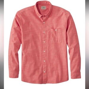 LL Bean Men’s orange color paprika Long Sleeve XL-Tall